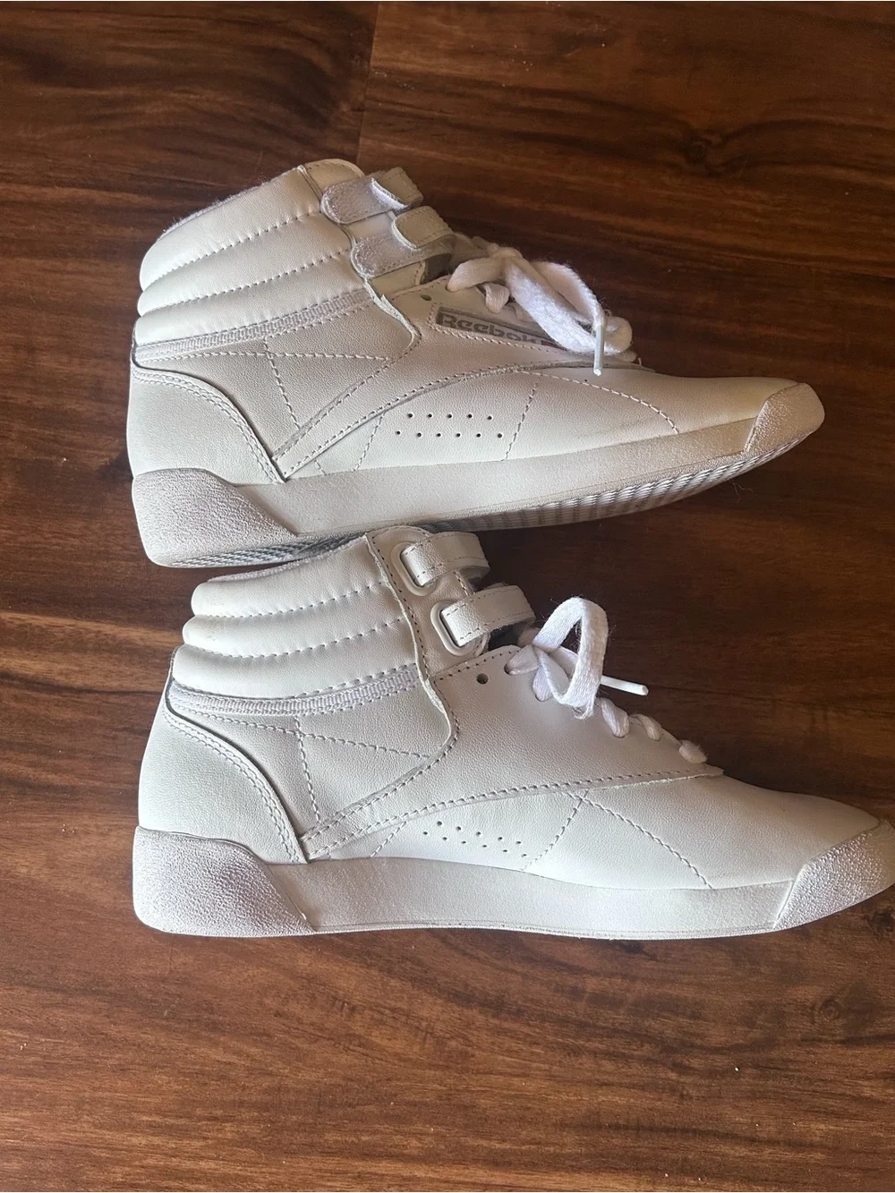 Reebok Freestyle high tops size 5.5